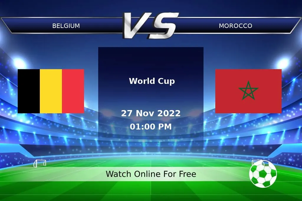 Prediction Belgium vs Morocco World Cup 2022