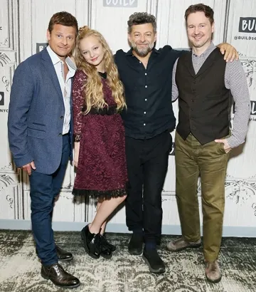 Steve Zahn, Matt Reeves, Andy Serkis, and Amiah Miller at an event for War for the Planet of the Apes (2017)