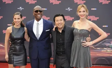 Justin Lin, Elsa Pataky, Tyrese Gibson, and Gal Gadot at an event for Fast Five (2011)