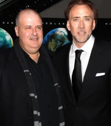 Nicolas Cage and Alex Proyas at an event for Knowing (2009)