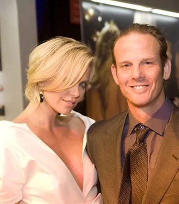 Charlize Theron and Peter Berg at an event for Hancock (2008)