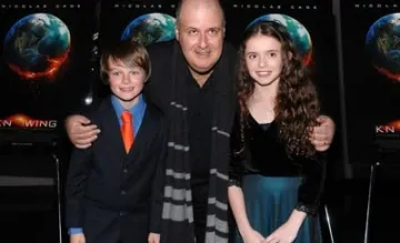 Alex Proyas, Chandler Canterbury, and Lara Robinson at an event for Knowing (2009)