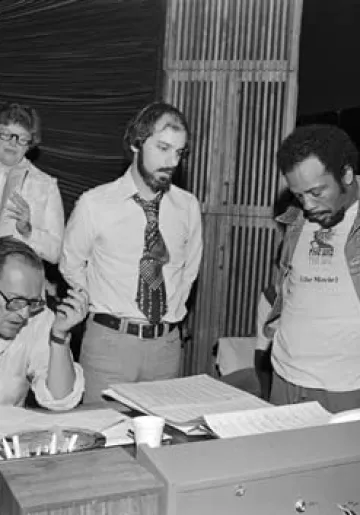 Sidney Lumet, Rob Cohen, and Quincy Jones in The Wiz (1978)