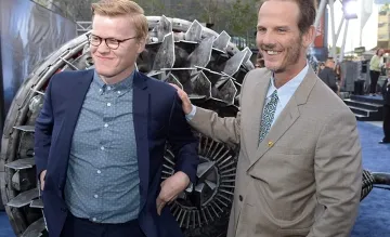 Peter Berg and Jesse Plemons at an event for Battleship (2012)