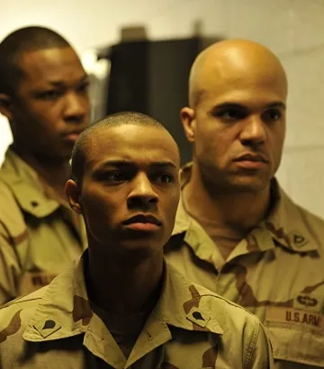 Shad Moss and Corey Hawkins in Recalled (2012)