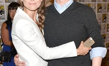 Keri Russell and Matt Reeves at an event for Dawn of the Planet of the Apes (2014)